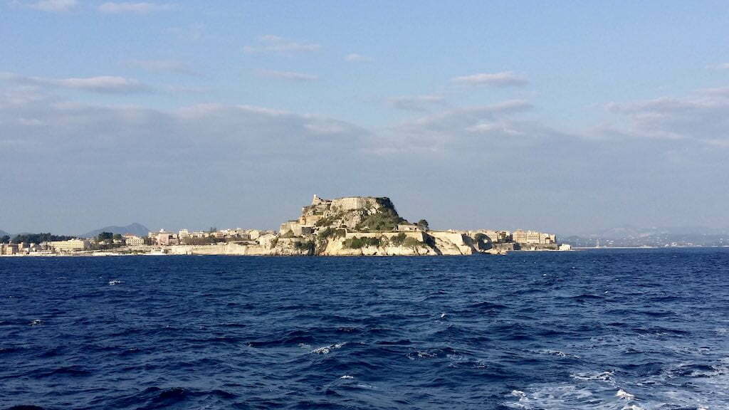 Best Holidays to Corfu Greece Corfu Town Fortress from the sea